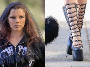 Julia Fox Takes a Stroll in Towering Marc Jacobs Kiki Boots in Los Angeles