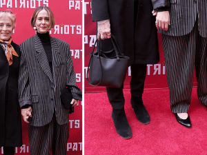 Sarah Paulson and Holland Taylor Coordinate in Black Shoes for ‘Patriots’ ...