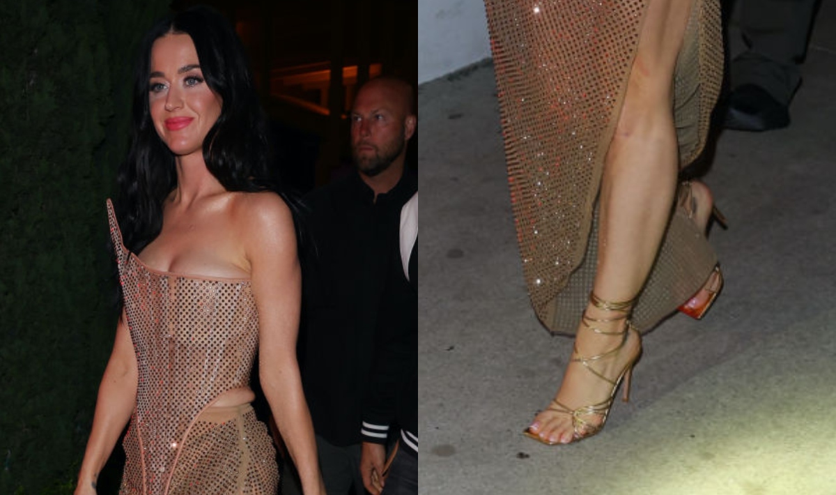 Katy Perry Makes Gold Statement in Sandals at 'American Idol' Party – Footwear News - Vimarsana News
