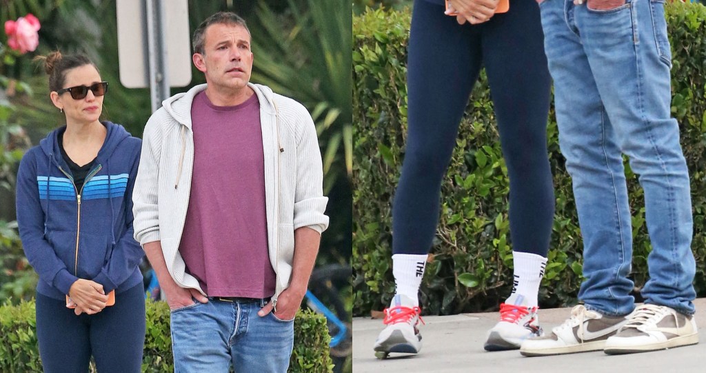 Ben Affleck and Jennifer Garner Coordinate in Casual Sneakers in Los ...
